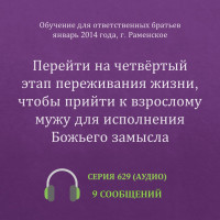 Аудио: Перейти на четвёртый этап переживания жизни… (январь 2014, Раменское)